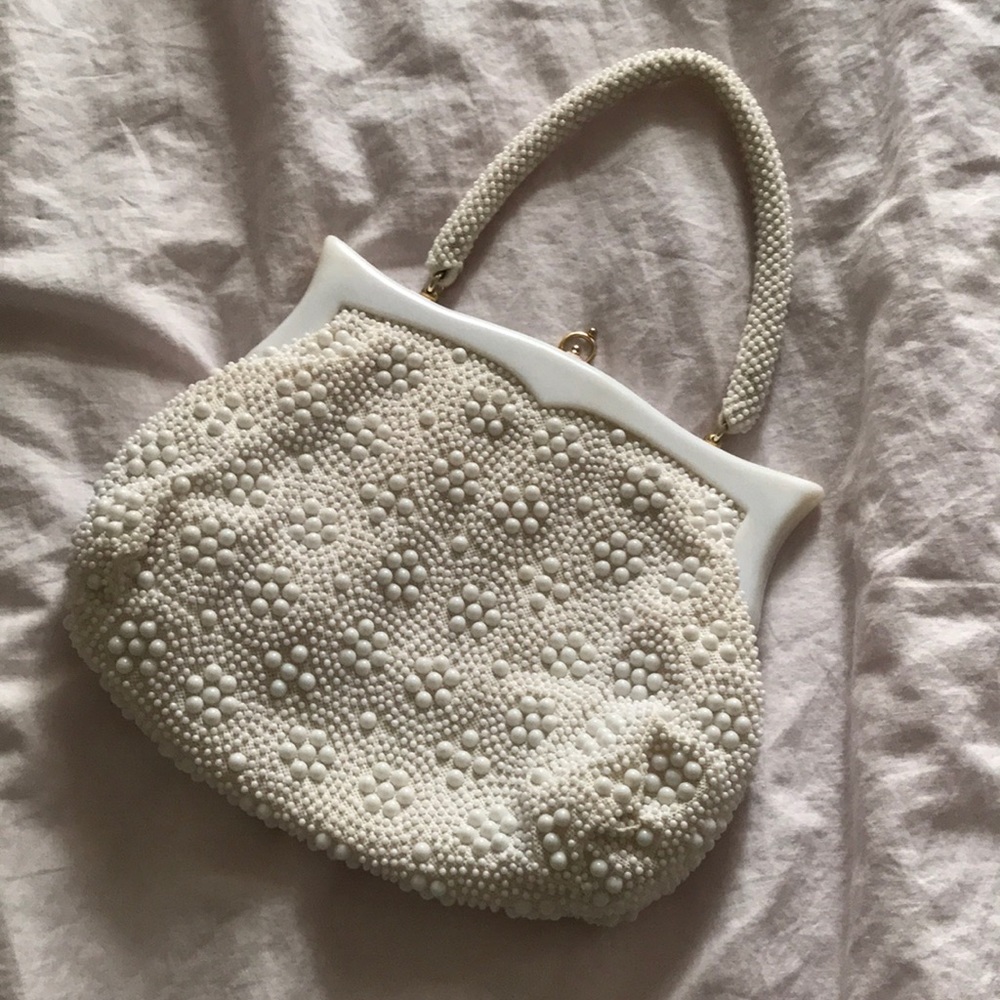 Vintage hand-made 60s beaded purse 👛